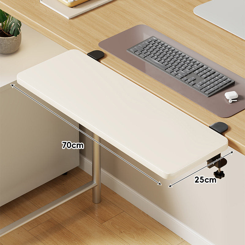 Under-Desk Sliding Keyboard Tray and Desk Extender with Smooth Glide Mount
