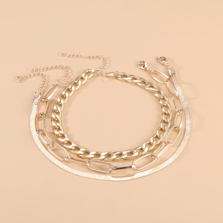 Twisted Silver Chain Bracelet Kalsten