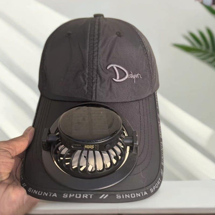 Multifunctional Basketball Cap with Removable Solar Fan and Adjustable Brim Kalsten