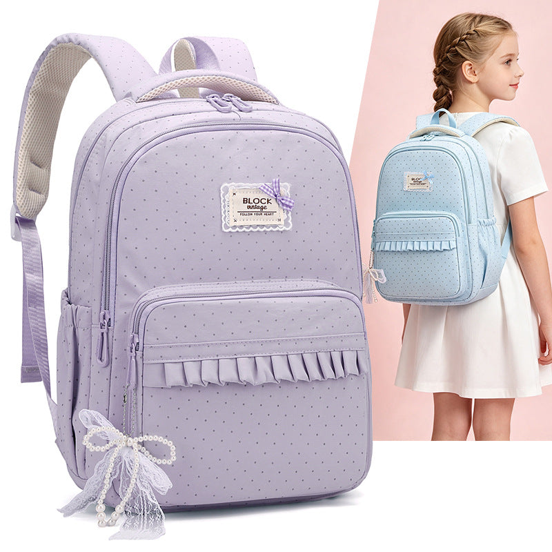 Decorative Polka Dot Backpack Kalsten