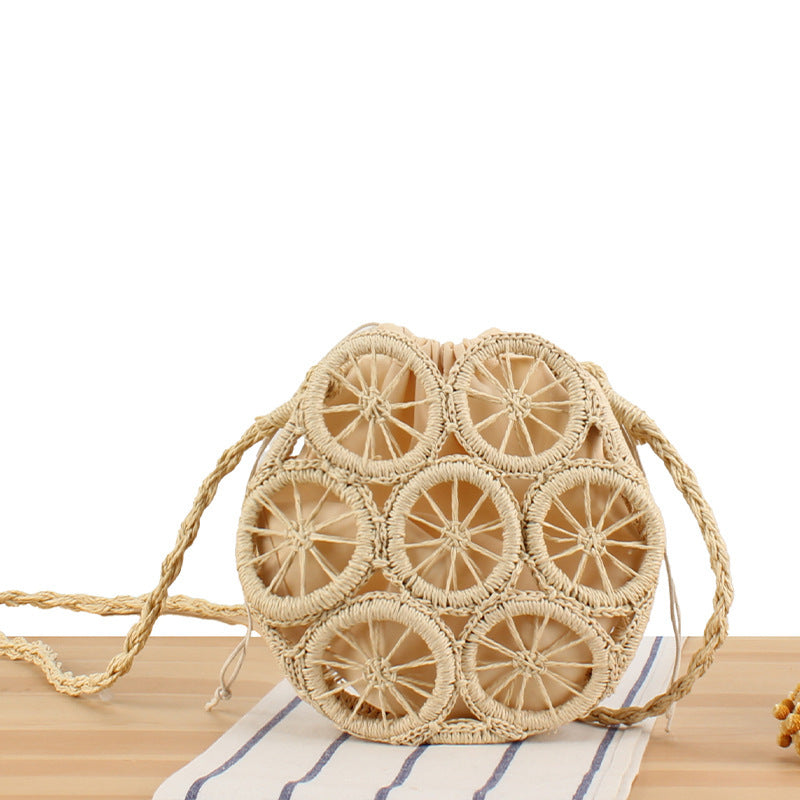 Round Bast Crossbody Bag with Unique Structural Design Kalsten