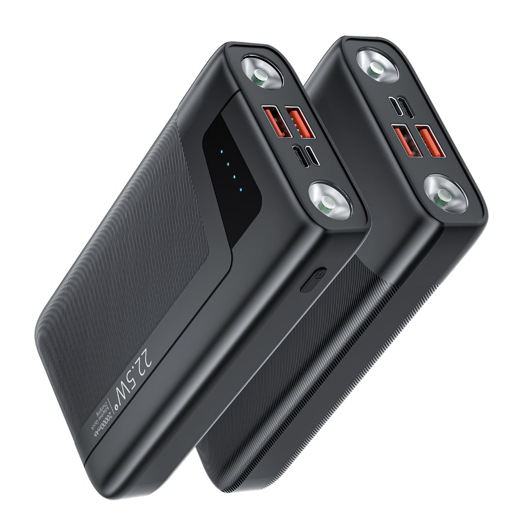 Portable power bank with integrated flashlight and fast charging function Kalsten