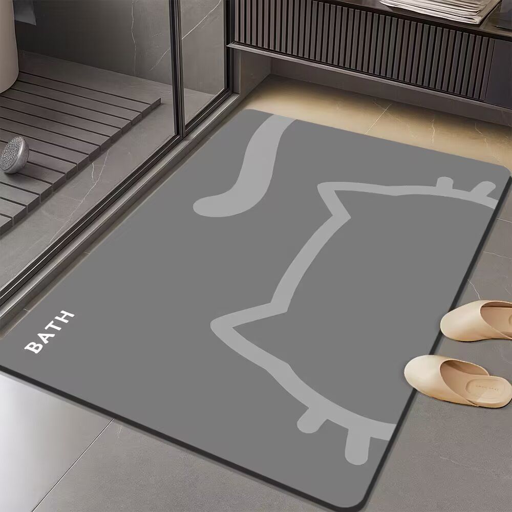 Cartoon Themed Bath Mat for Bathrooms