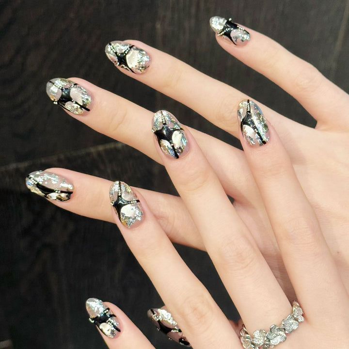 Artfully Designed Press-On Nail Set