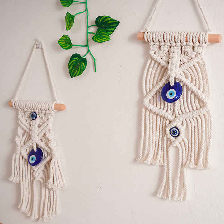 Macrame Wall Decor with Protective Evil Eye Kalsten
