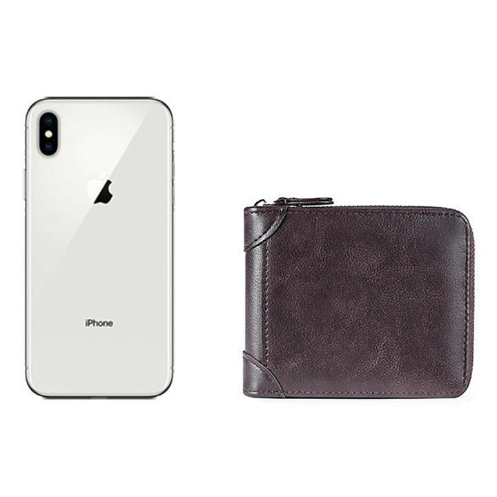 Durable Leather Zipper Wallet