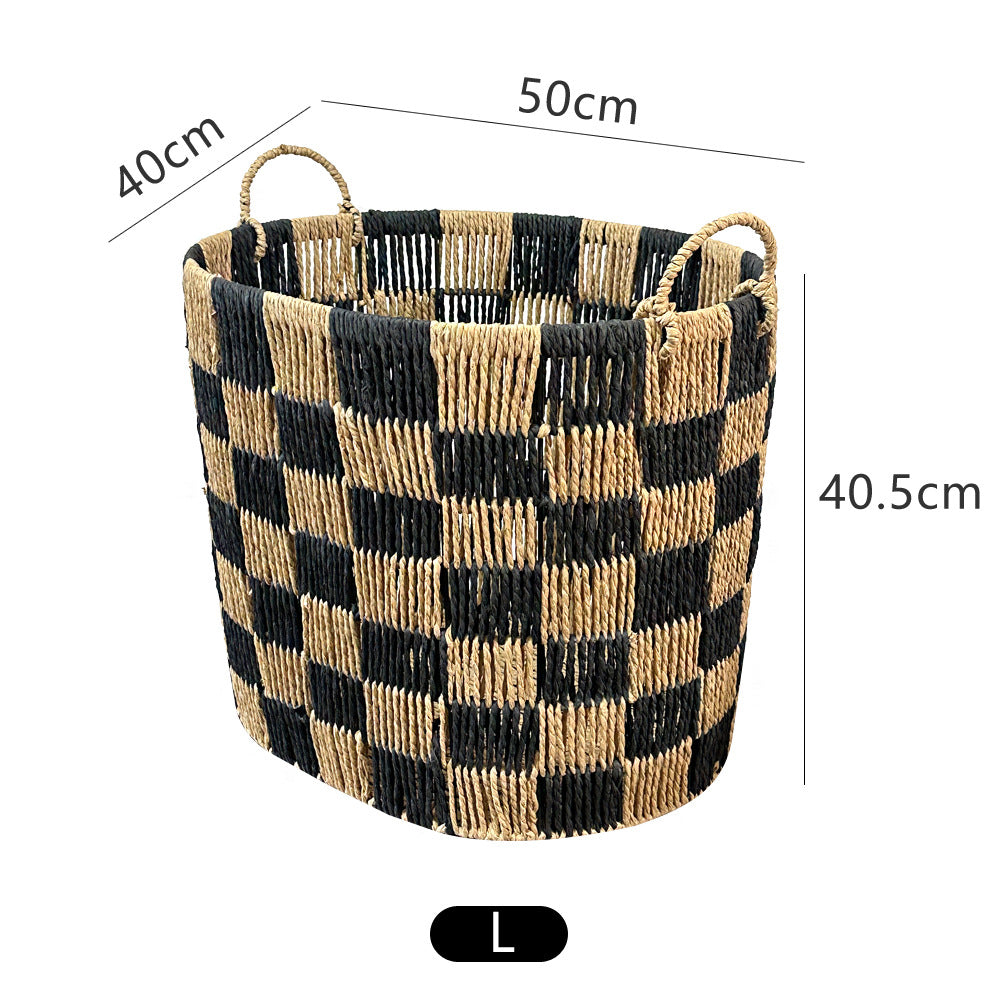Stylish storage basket with handles Kalsten