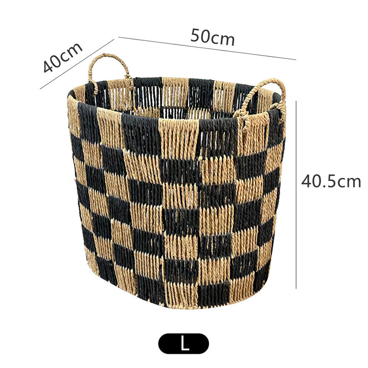 Stylish storage basket with handles Kalsten