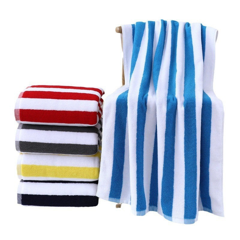 High-quality terry bath towel with intense stripe pattern Kalsten