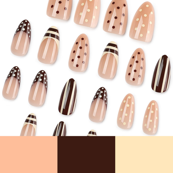 Artful nail art with geometric designs Kalsten