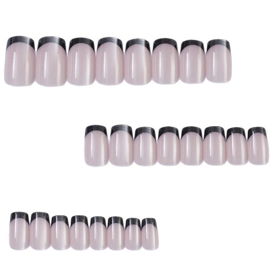 Artificial nails with contrasting French design Kalsten