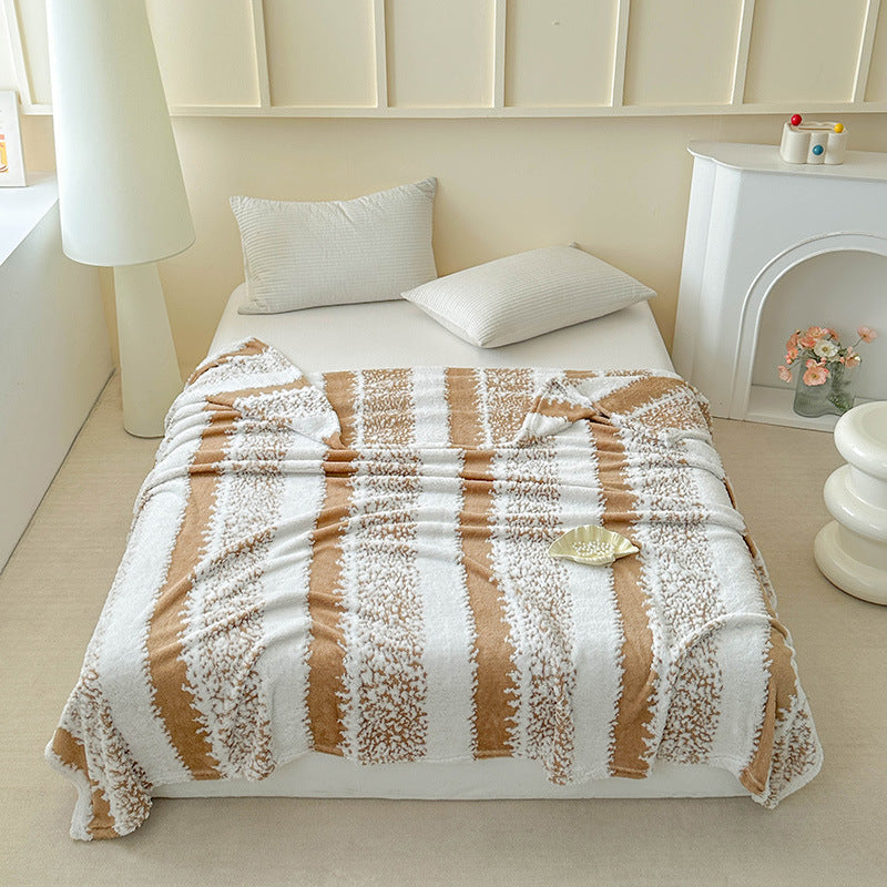 Plush Textured Throw Blanket