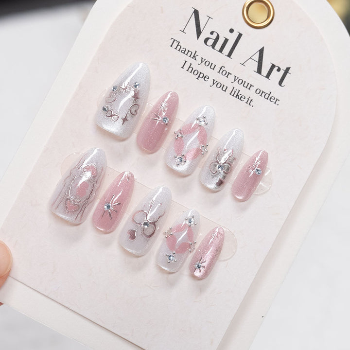 Decorative Press-On Nail Set  1791110837