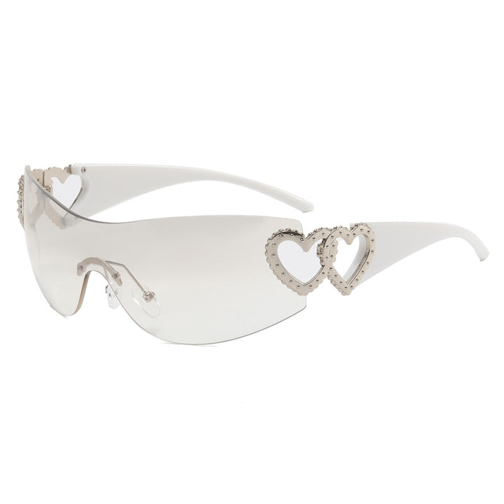Ladies Fashion Sunglasses with Heart Applications Kalsten