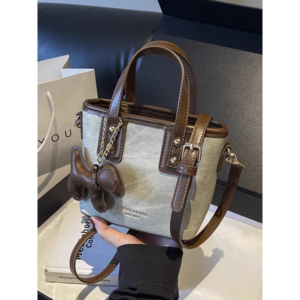 Compact Handheld Bucket Bag Kalsten