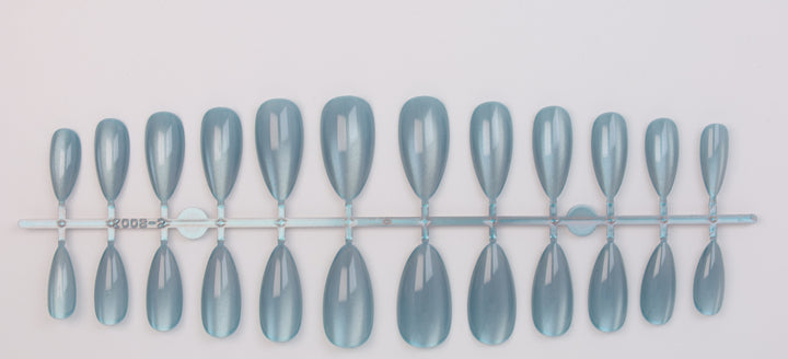 Artificial nail set with shimmering designs Kalsten