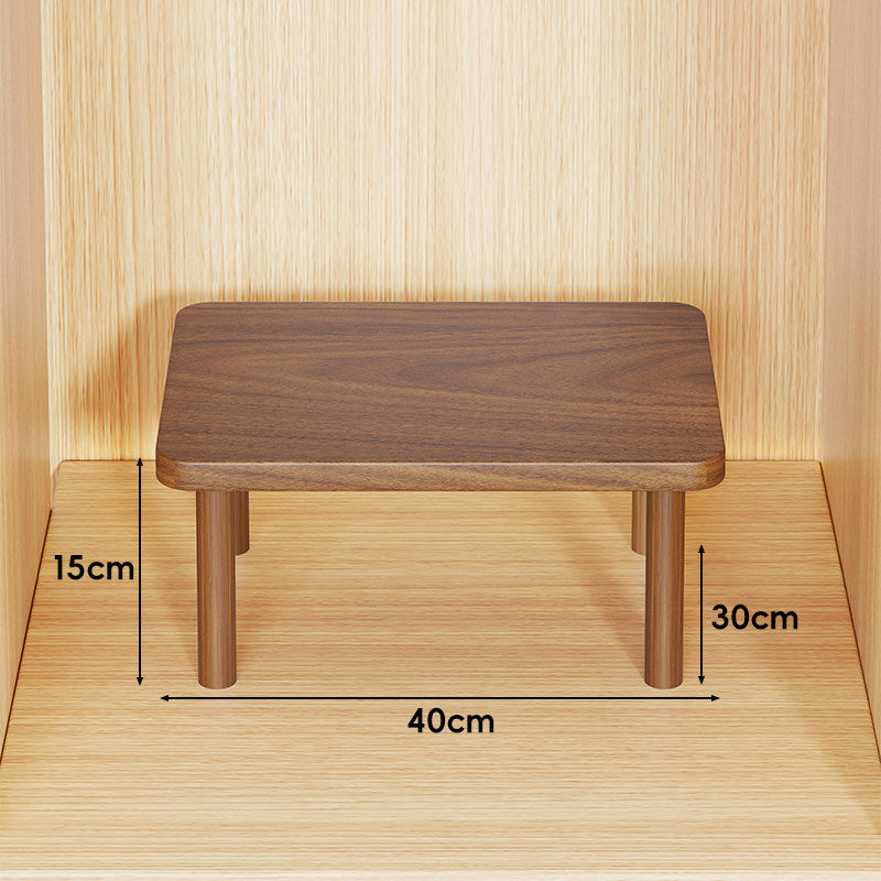 Adjustable Multi-Height Wooden Monitor Riser and Desktop Shelf