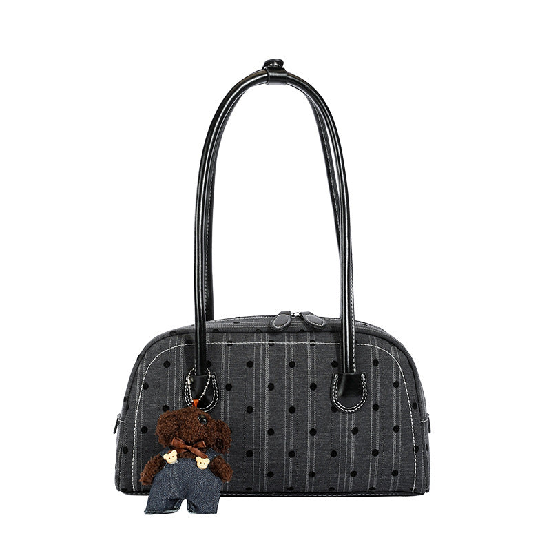 Polka Dot Accent Handbag