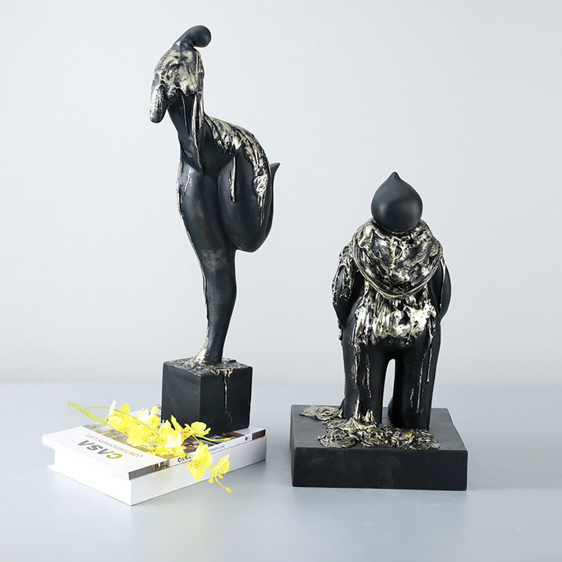 Abstract Decorative Flamingo Sculpture
