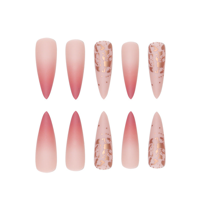Artistic Stiletto Press-On Nail Set with Ombré Design Kalsten