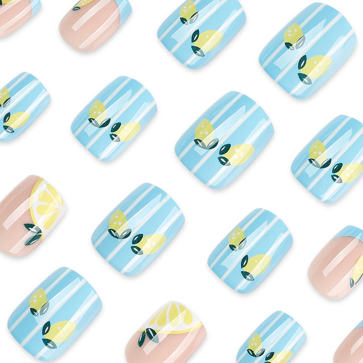 Artful Nail Art with Fruity Lemon Design Kalsten