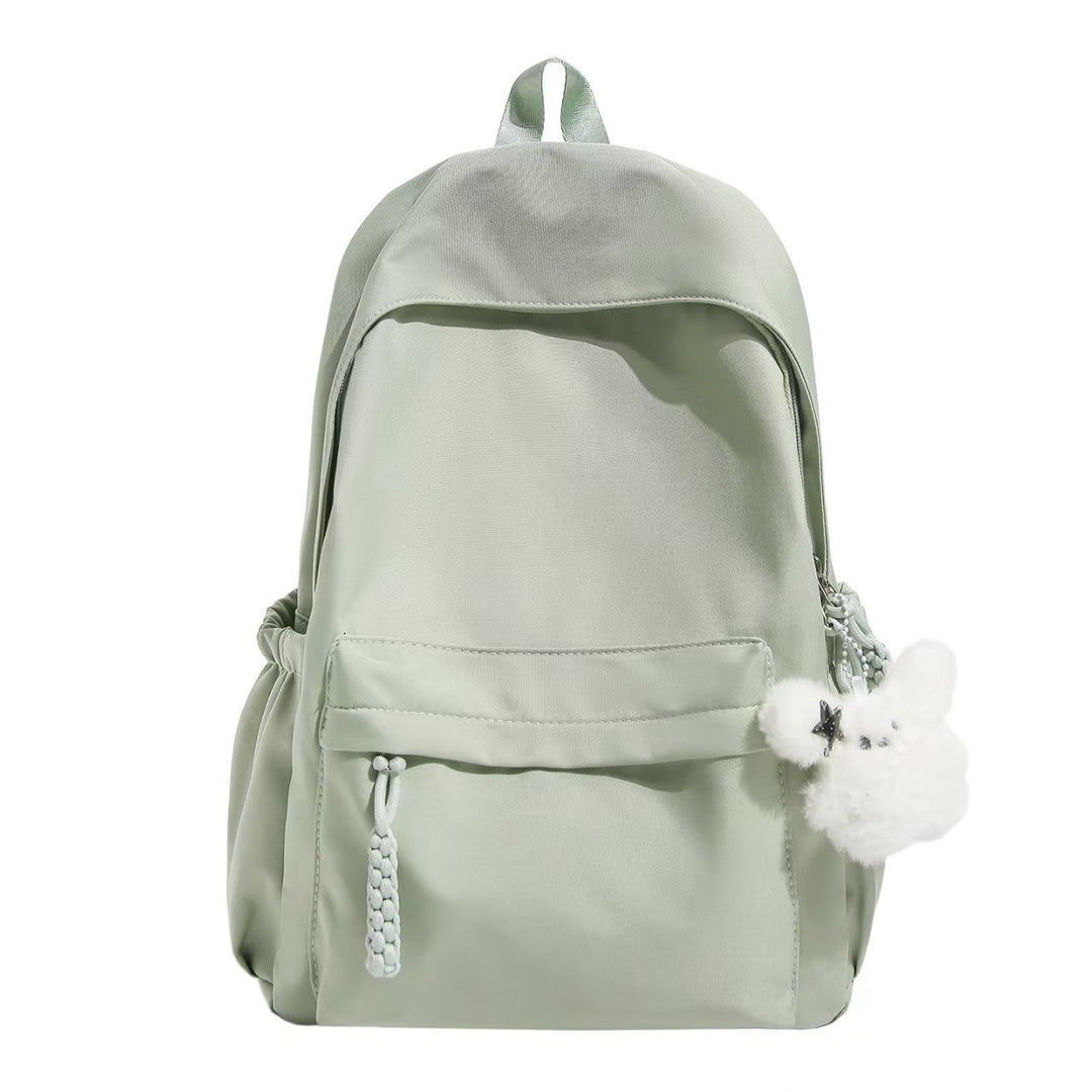 Backpack with Practical Compartment System and Playful Plush Pendant Kalsten