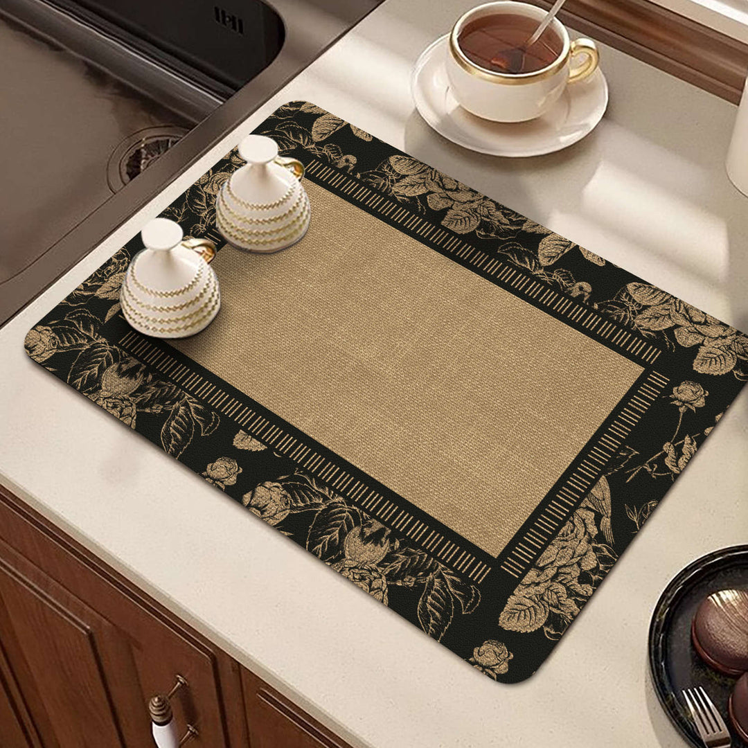 Elegant Floral Print Table Mat