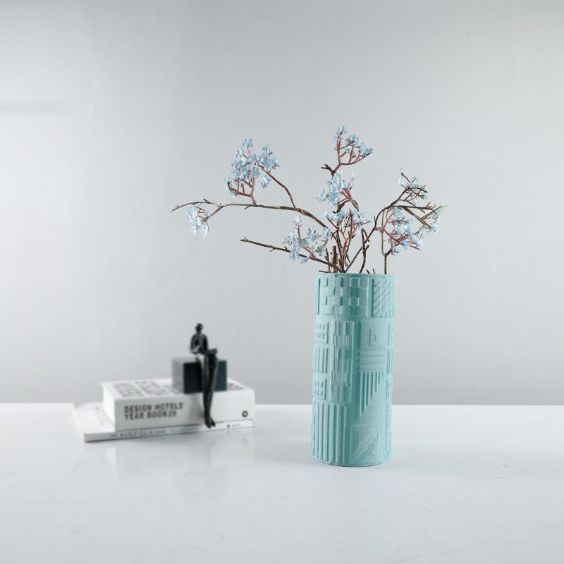 Textured Ceramic Decorative Vase