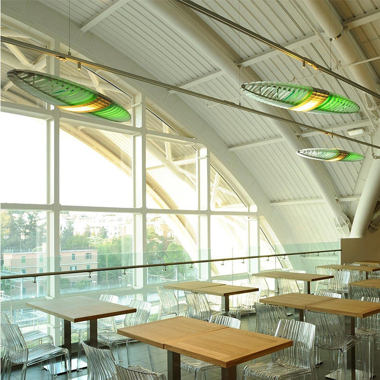 Sleek Abstract LED Chandelier