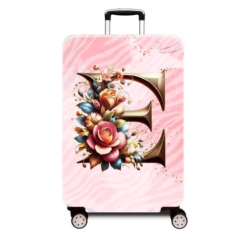 Ladies hard shell suitcase with luxurious floral design Kalsten