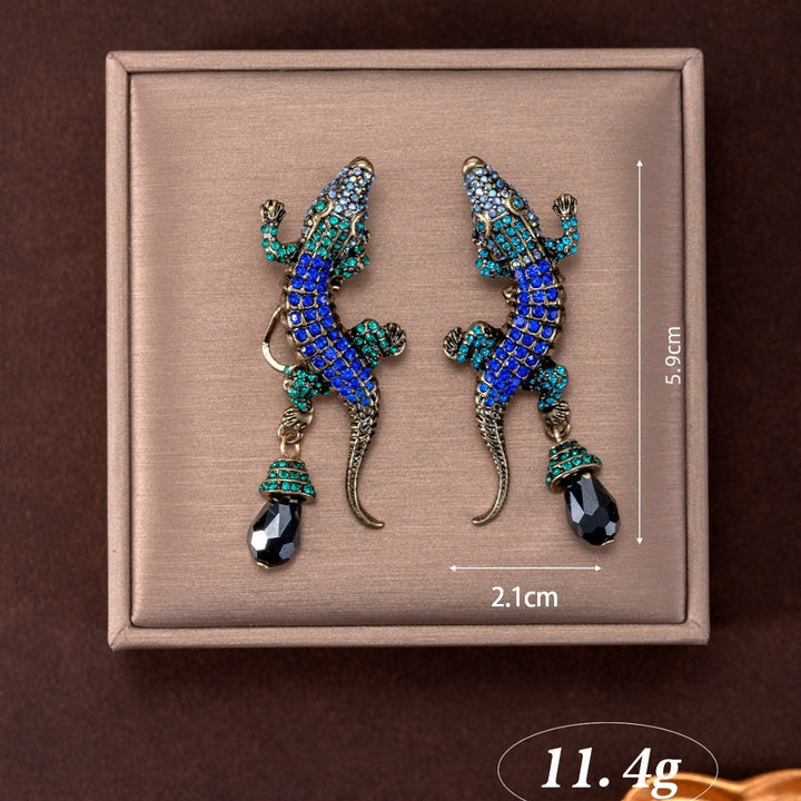Artistic Lizard-Inspired Drop Earrings Kalsten