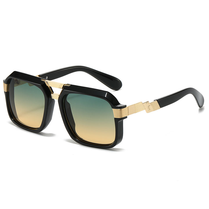 Oversized Square Sunglasses with Metallic Detailing Kalsten