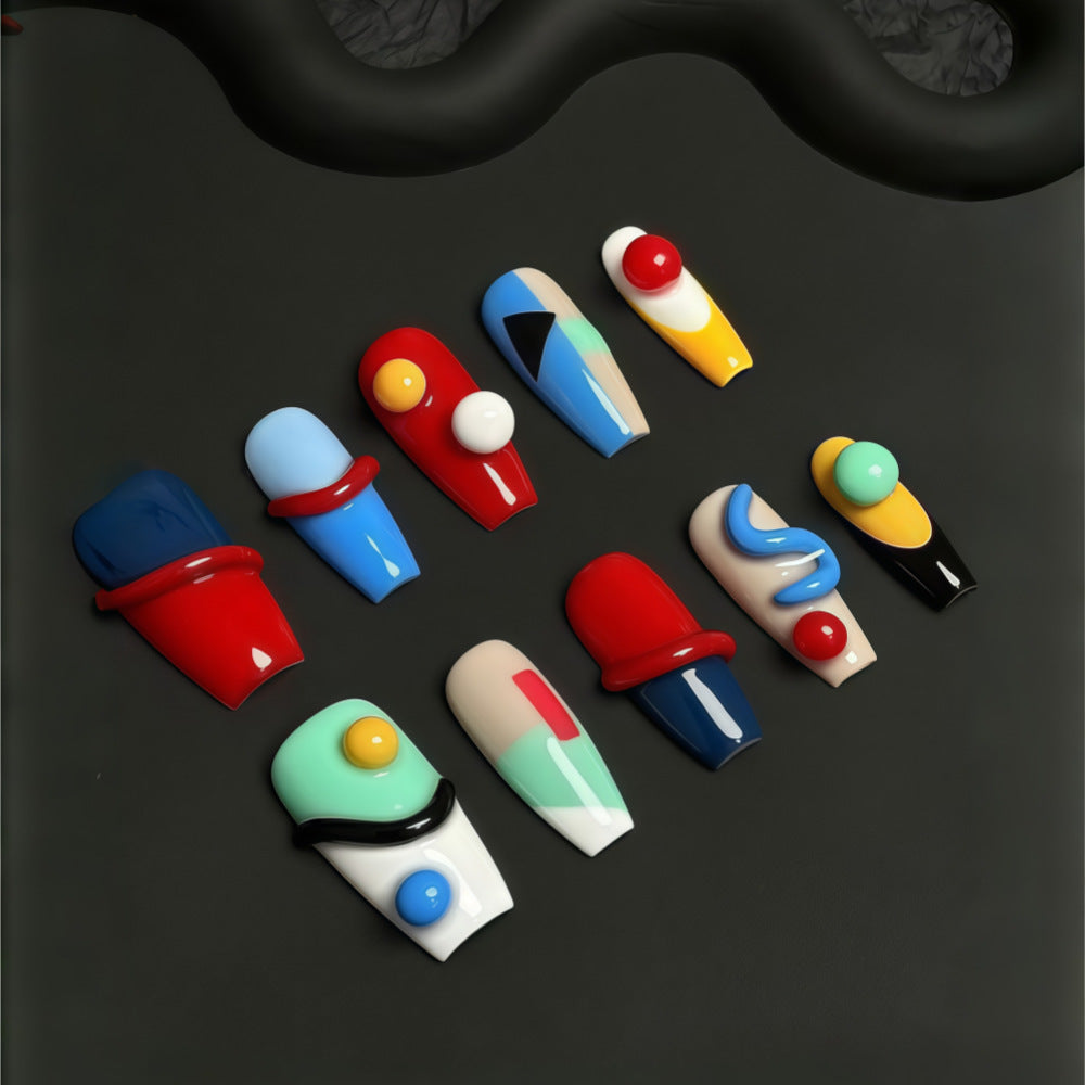 Creative Art Nails in Modern Geometric Style Kalsten