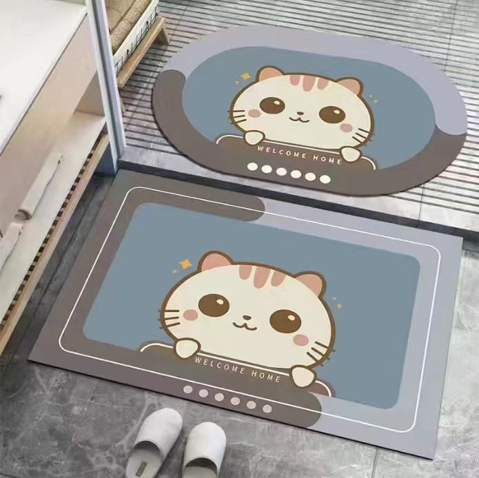 Cute Cat-Themed Doormat Kalsten