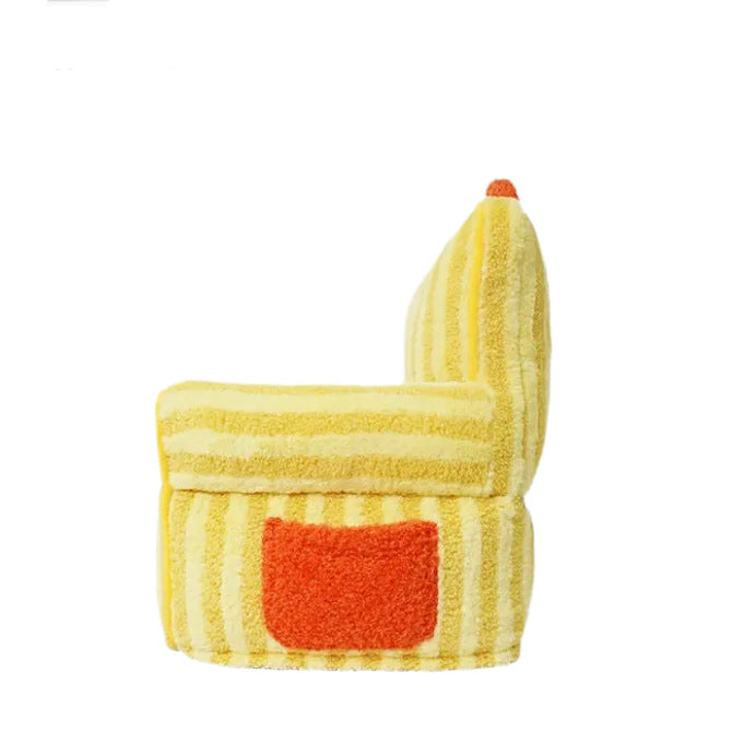 Cozy Striped Dog Bed Sofa