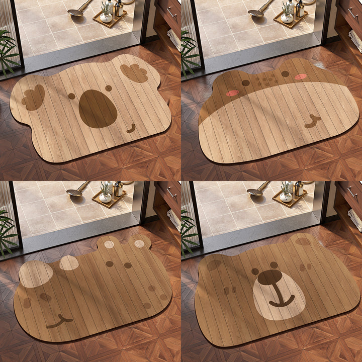 Cute Animal-Themed Bathroom Mat