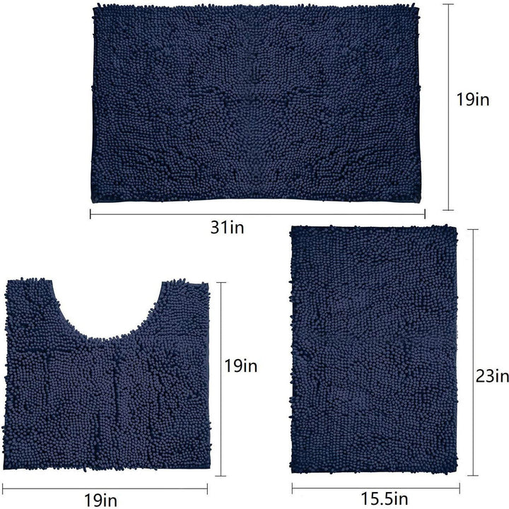 Soft Microfiber Bath Rug Set Kalsten