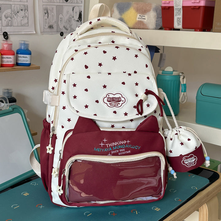 Stylish Water-Resistant Star-Patterned Backpack Kalsten