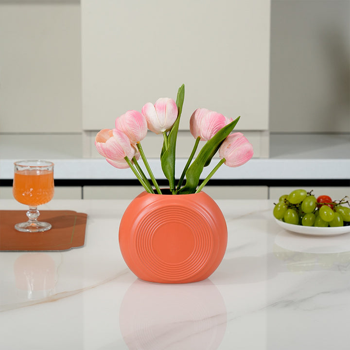 Artistic Round Decorative Planter Kalsten