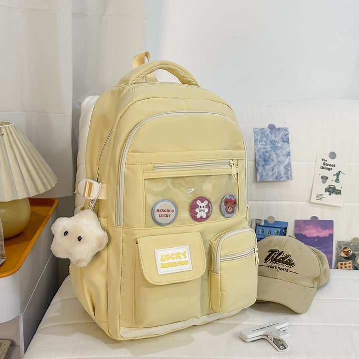Cute Character-Based Casual School Backpack