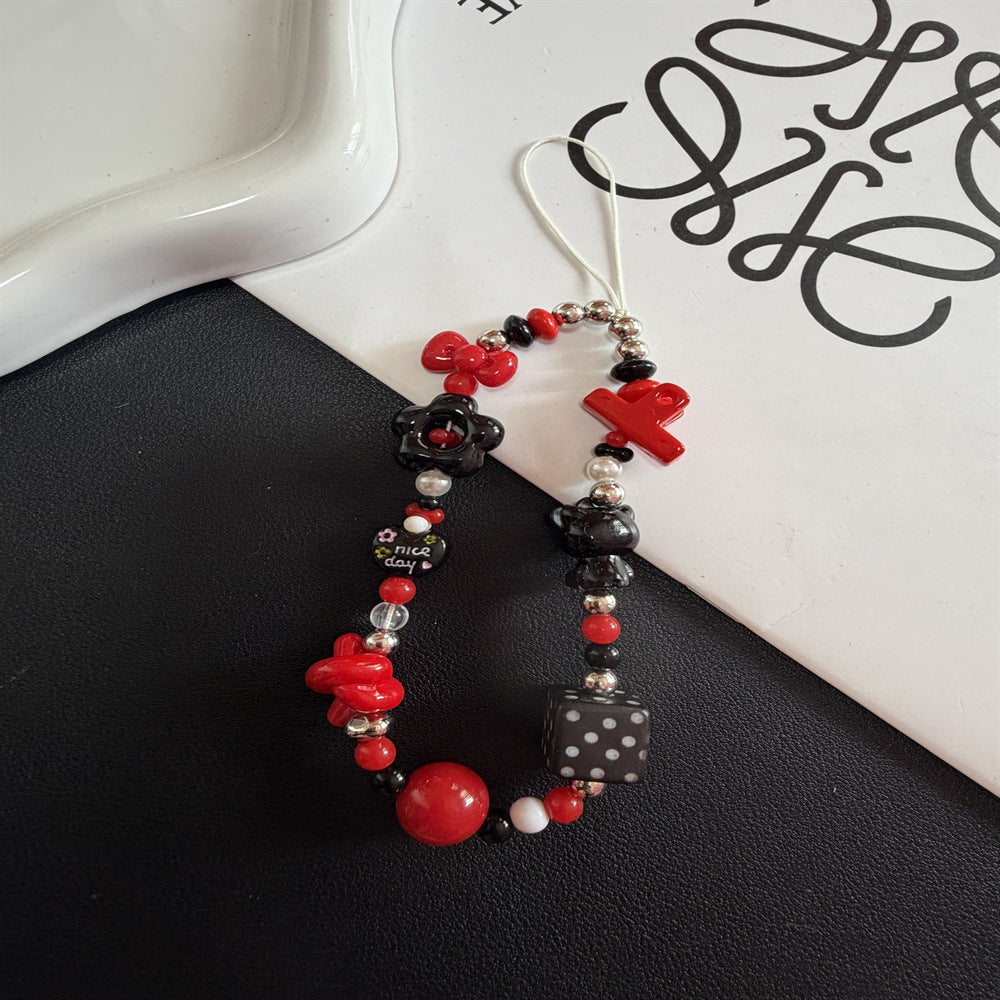Decorative Charm Beaded Lanyard Kalsten