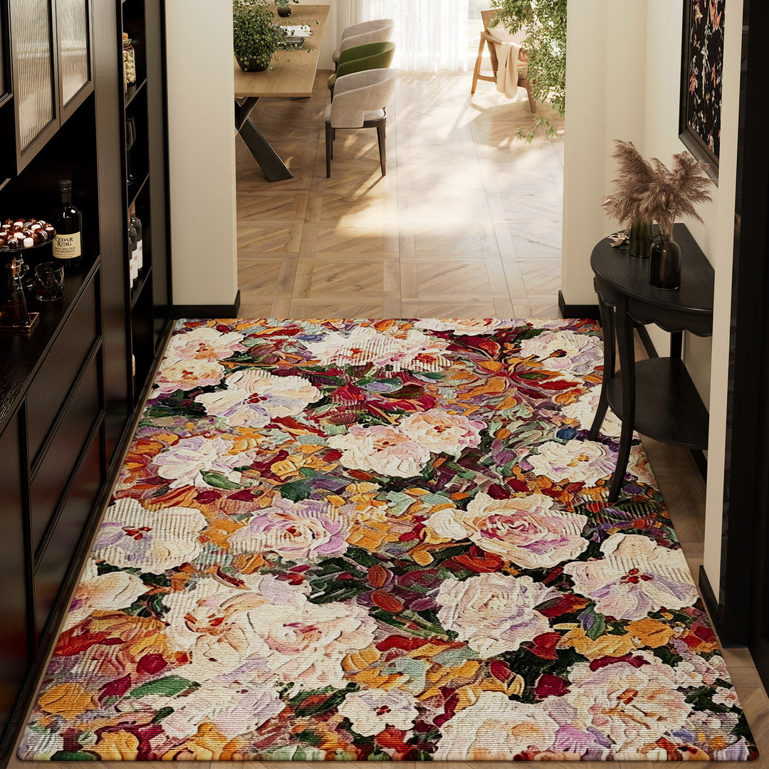 Floral Design Area Rug