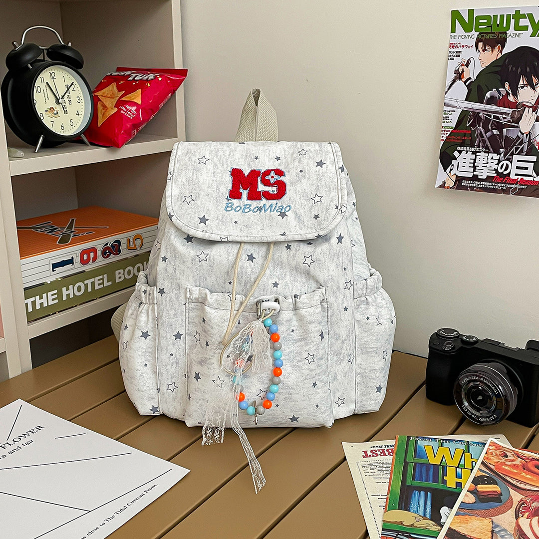 Stylish Star-Embellished Backpack Kalsten 1791205507