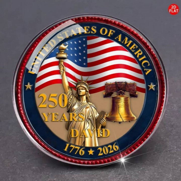 Unisex nan Semiquincentennial commemorative challenge coin medallion Kalsten