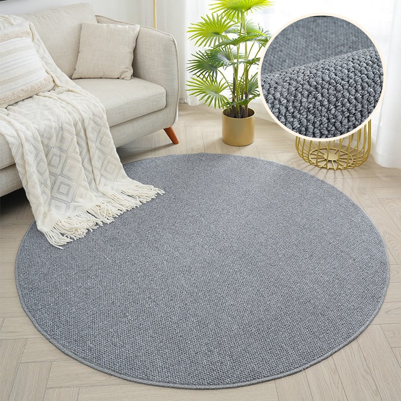 Round Natural Fiber Area Rug