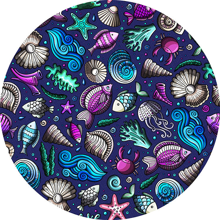 Decorative Round Mat Kalsten