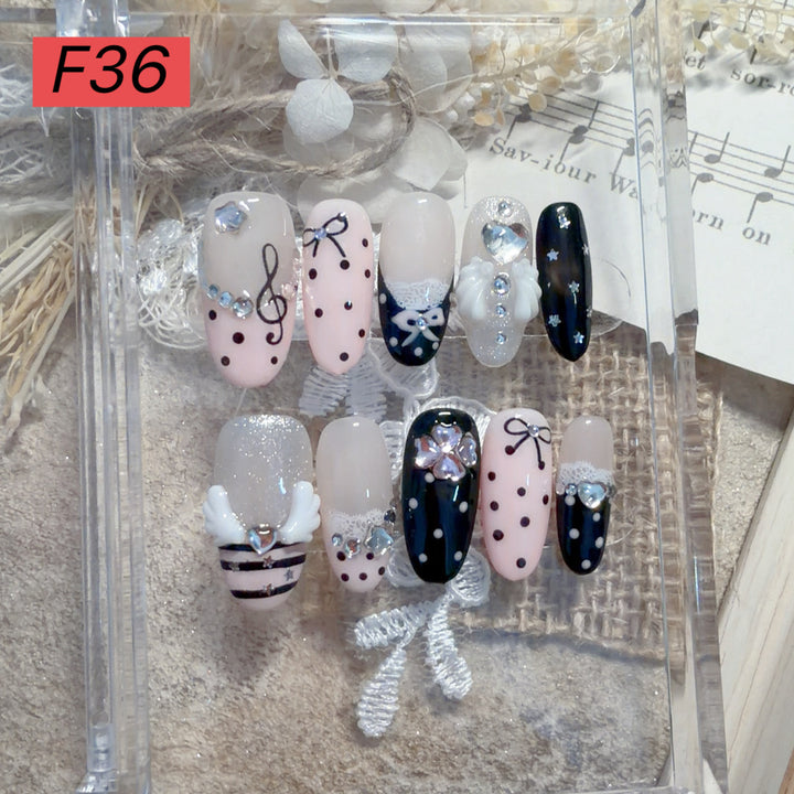 Decorative Press-On Nail Art Set 1790731572