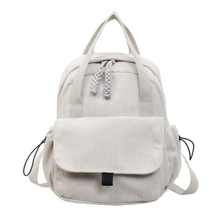 Cord-Backpack with Multiple Compartments and Reinforced Bottom Kalsten