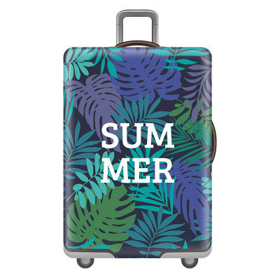 Tropical Leaf Print Hard Shell Luggage Kalsten