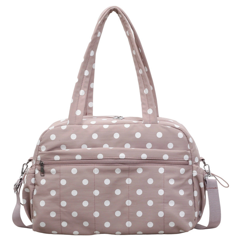 Versatile Polka Dot Travel Duffle Bag